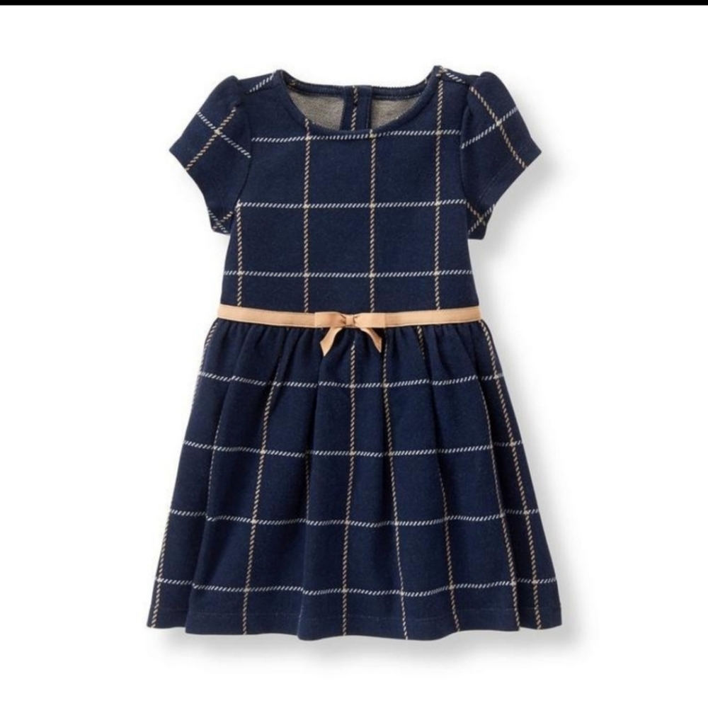 Janie and Jack navy and gold dress